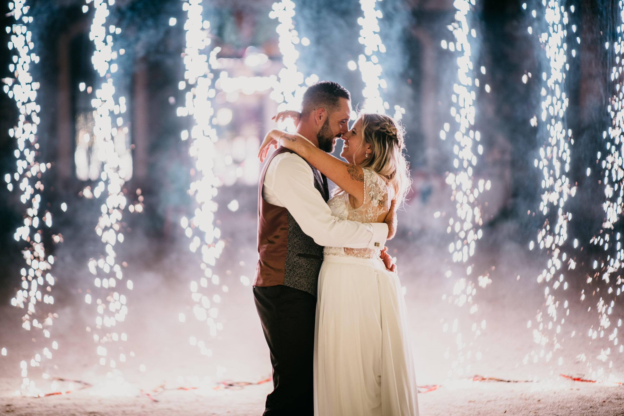 organización de boda, personalización, fuegos artificiales boda, gracia eventos